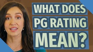 What does PG rating mean