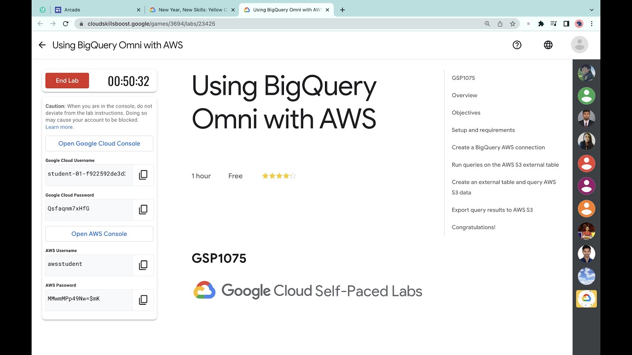 Using BigQuery Omni with AWS || #qwiklabs || #GSP1075 || [With ...