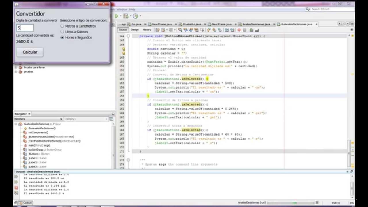 Gui Java Interfaz Ejemplo sencillo (JRadioButton-ButtonGroup) - YouTube