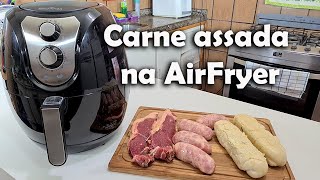 Carne Assada Na Air Fryer E Pão De Alho