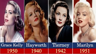 The most Beautiful Old Holly wood actresses throughout  the years . 1930-2025