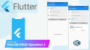 Flutter Hive DB CRUD Operation 2 by Sample Code | Flutter Tutorial | Flutter 2022