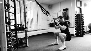 TRX Pulse Squats (Bottom Half)
