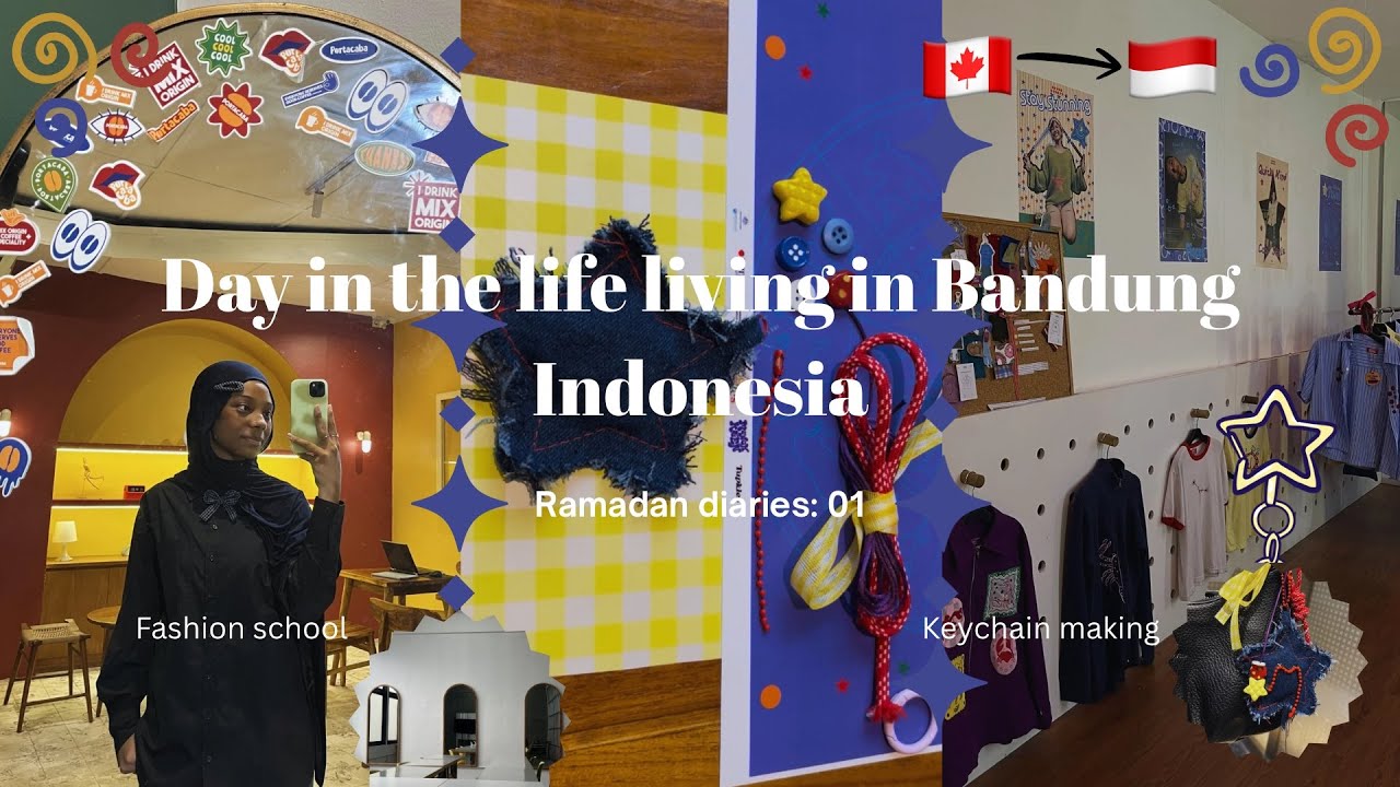 Day in the life | Canadian fashion student living in Indonesia | Ramadan dairies 01 #foreignstudent 