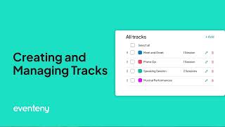 Everything you need to know about creating and managing tracks in event programming