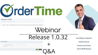 Webinar - Order Time Version 1.0.32