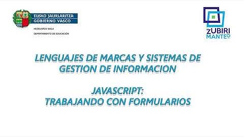 Lenguajes de marcas: Javascript - Trabajando con formularios