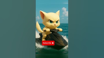 Mèo con cứu bạn thoát khỏi hàm cá mập#shorts #cat #catai #ai #meow