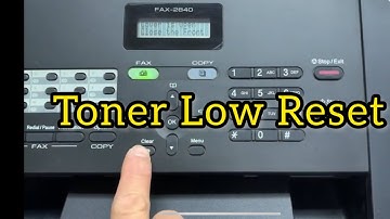 Reset Toner Low  of Brother intelliFAX 2840 :trouble replace toner always appeared on display