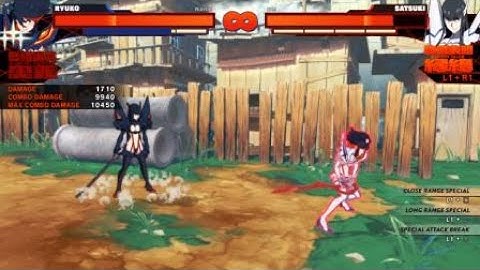 Kill la Kill Ryuko Day 1 Death combo #2