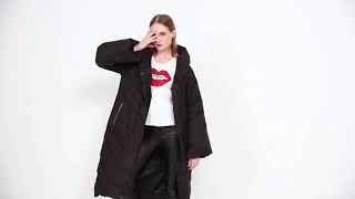 Long Down Jacket Women Winter Coat Female Fashion Hooded Pockets Large Sizes Clothes