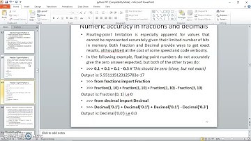 Python Programming 10 Fraction Type in Python