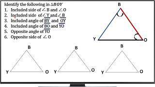 Included Angle and Included Sides (Triangle Congruence)