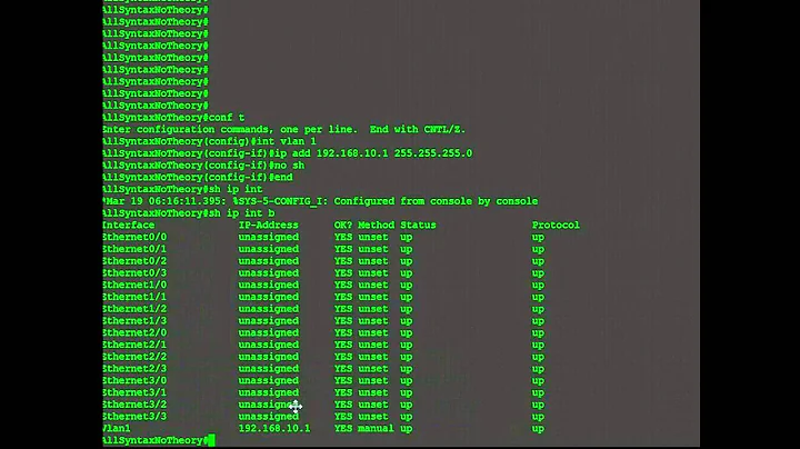 How to assign an IP address to a switch