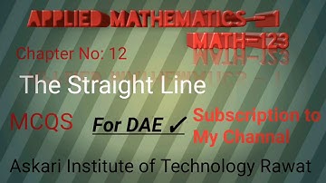 Chapter No:12 MCQS For DAE Students