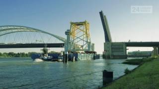 Brienenoordbrug - Offshore transport Rotterdam (Timelapse)