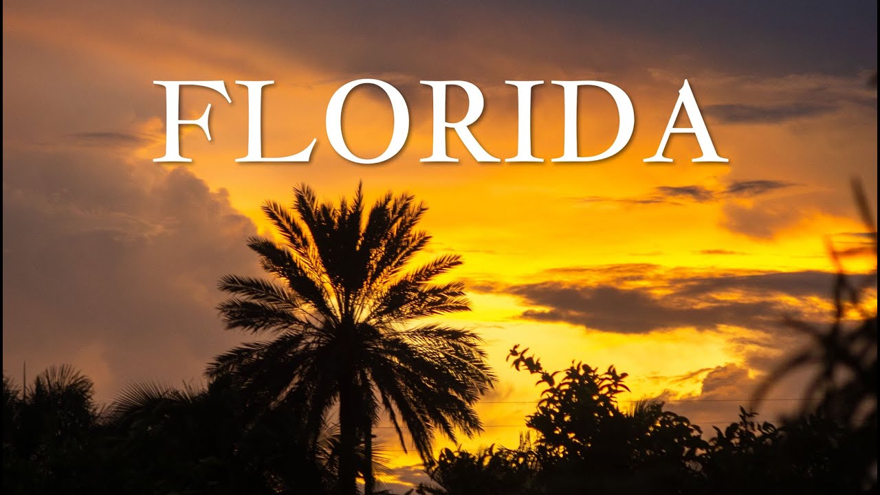 FLORIDA 4K  - Scenic relaxation views with calm music (Part 2)