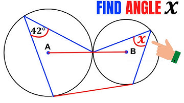 Find the angle X in the smaller Circle | Learn how to Solve this Tricky Geometry problem Quickly