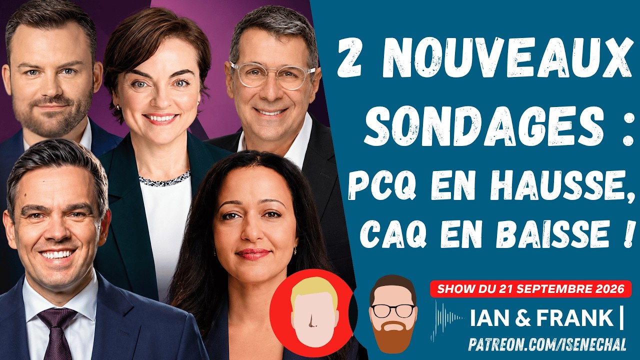 2 nouveaux SONDAGES : PCQ en hausse, CAQ en baisse !