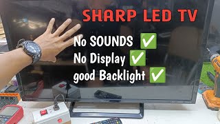 LED TV REPAIR Nag-OOn  naman walang display SHARP32