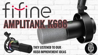 FIFINE AMPLITANK K688 - The Upgraded K658!? - USB / XLR Dynamic End Address Microphone Review
