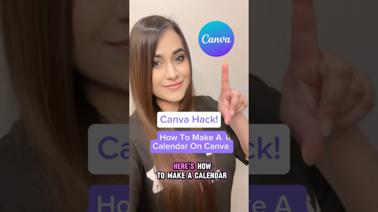 How To Create A Calendar On Canva #canvatutorial