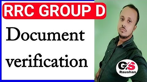RRC Group D Document Verification 🤔
