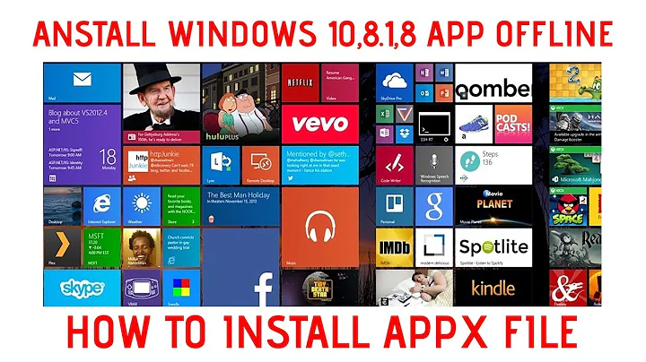 How to "Install Windows APPS without Internet"  How to "Install Appx File" 10,8.1,8