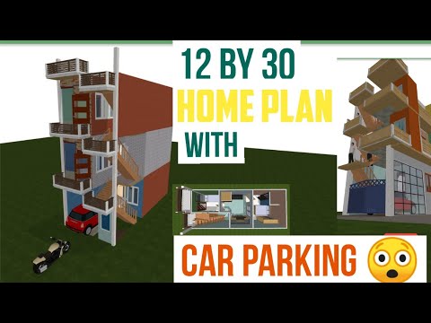 12-by-30-home-plan-with-car-parking-||-best-small-home-plan-||-house-design