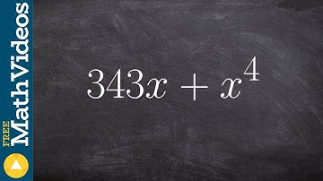 Factoring by using a sum of cubes - Online tutor