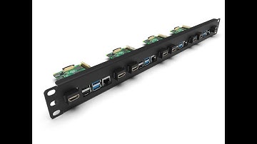 Raspberry Pi 19 inch Rack Mount 1U for 1-4 Raspberry Pi