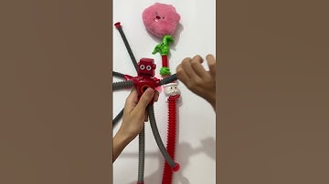 Robots Red Sound ASMR Creating satisfying POP #diy #asmrsounds #satisfyingvideos #relaxing #creative