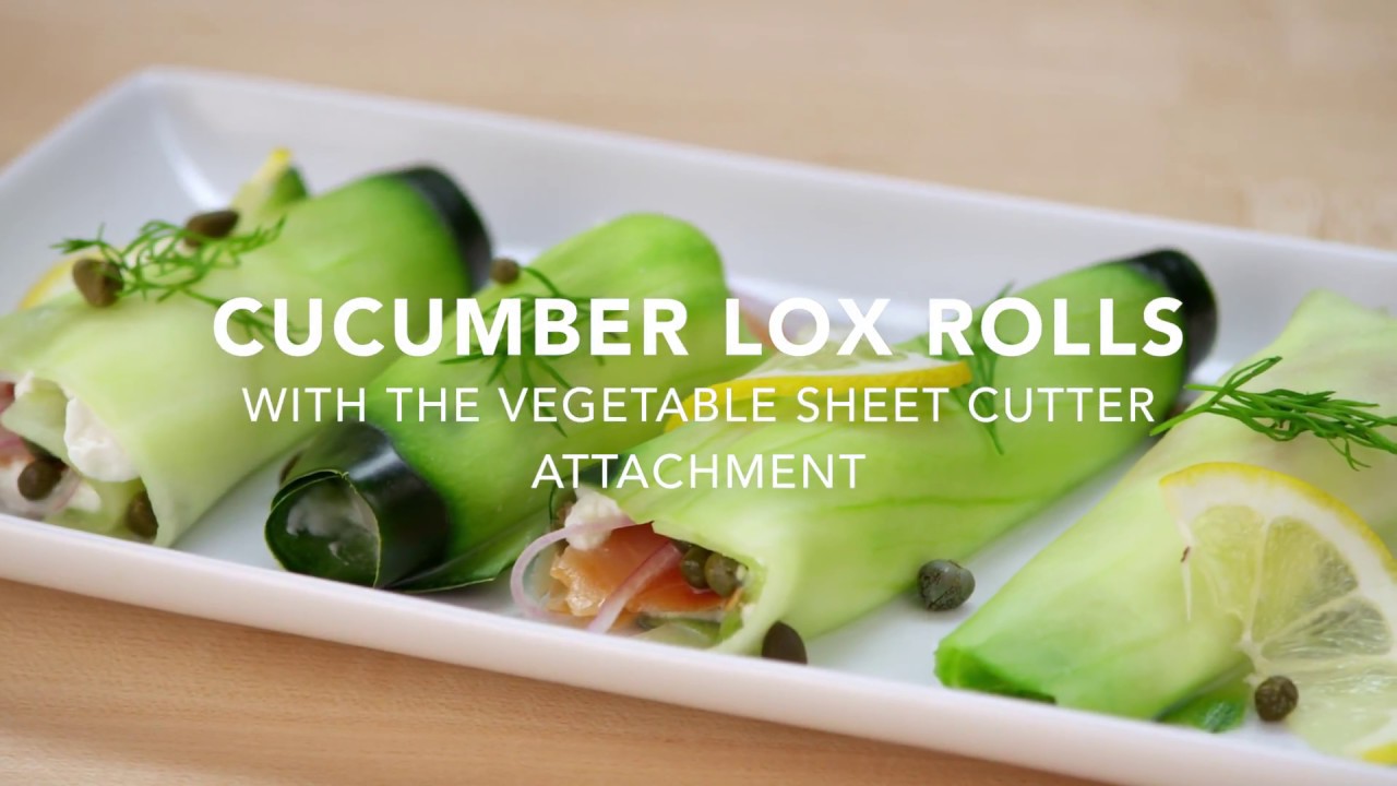 KitchenAid Vegetable Sheet Cutter Cucumber Lox Rolls 