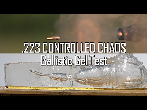 223 CONTROLLED CHAOS Ballistic Gel Test! - Ballistic High-Speed 