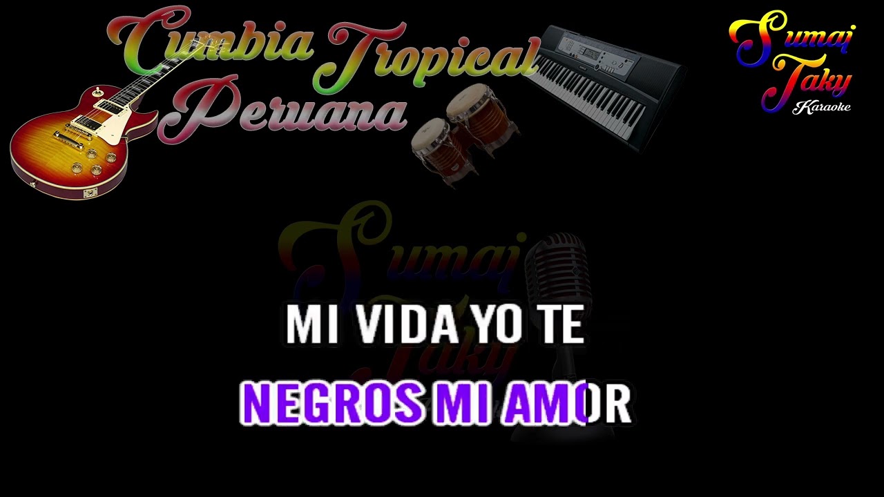 GRUPO ENLACE OJITOS NEGROS KARAOKE