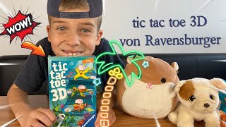 Tic Tac Toe 3D Spiel als Buch - Notizbuch mit 100 Seiten zum Spielen eines  der beliebtesten Kinderspiele jetzt in 3D