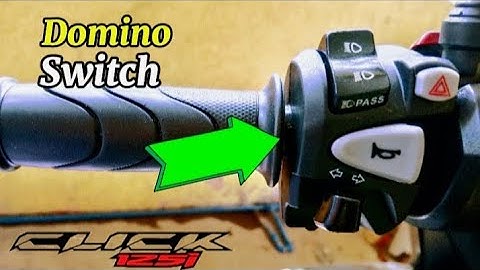 DOMINO LEFT HANDLE SWITCH WITH HAZZARD AND PASSING INSTALLATION FULL TUTORIAL #CLICK125