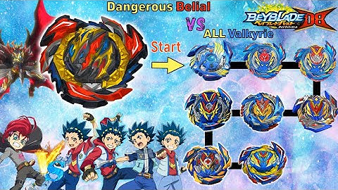 베이블레이드 버스트 다이너마이트 DB 【데인저러스 벨리알 VS ALL 발키리】 Beyblade Burst DB ベイブレードバーストDB