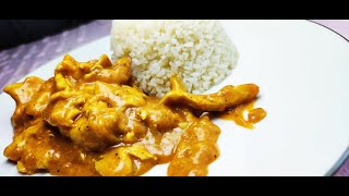 فكره رائعه لوصفة غداء دجاج بالكاري وجبه غداء في 5 دقايق ❤??Chicken curry meal in 5 minutes
