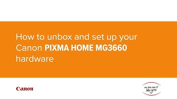 How to unbox and set up your Canon PIXMA HOME MG3660 hardware