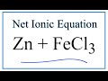 Net Ionic Equations and Electrolytes