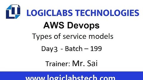 AWS Devops Day-3 Types of service models