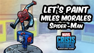 Lets Paint Miles Morales Spider-Man - Marvel Crisis Protocol Painting Guide - Comic Style