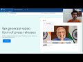 Alekhyaa Demo | SIH 23 | Text to Video | Generative AI