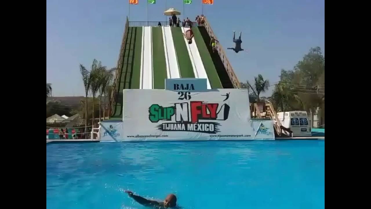 Slip and fly Tijuana Albercas el vergel YouTube