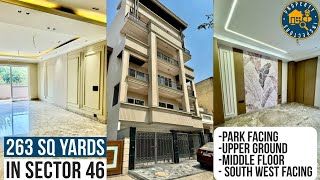 (No Brokerage) 263 Sq Yards 3BHK Park Facing Luxurious Builder Floor in Sector 46 Gurgaon