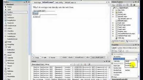 53 - ASP.NET: Displaying Text Using Label and Literal Controls