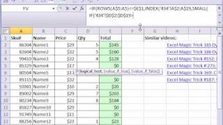 Excel Magic Trick 434: Extract Completed Records with Formula Net Worth