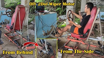 DIY 2 DOF With Wiper Motor Testing || Steering Wheel with 2Dof Wiper Motor || Demo Testing
