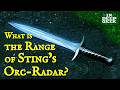 What is the range of stings orcradar